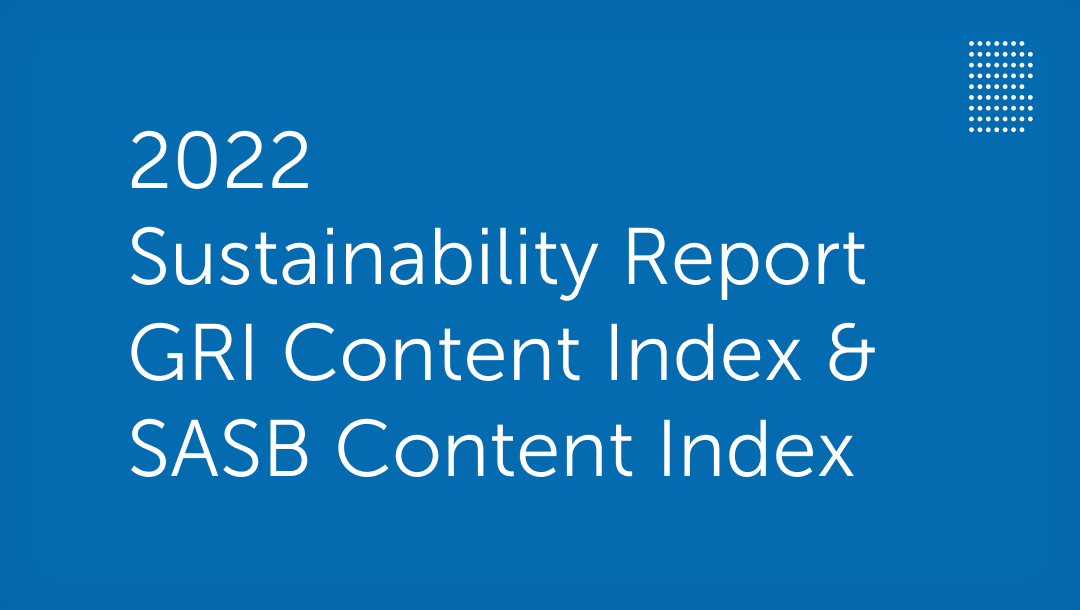 2022 GRI and SASB index Thumbnail Image