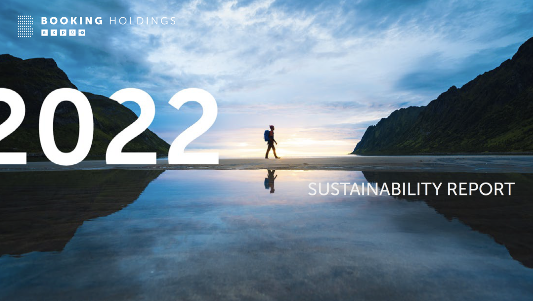 2022 BKNG Sustainability Report Cover image