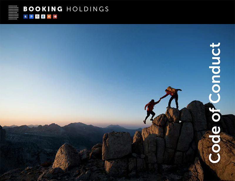 2023 code of conduct cover image shows mountain climbers