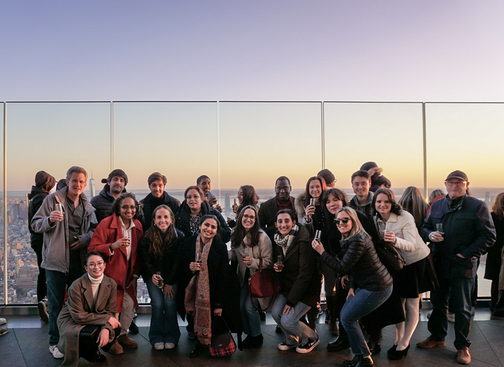 Rooftop celebration